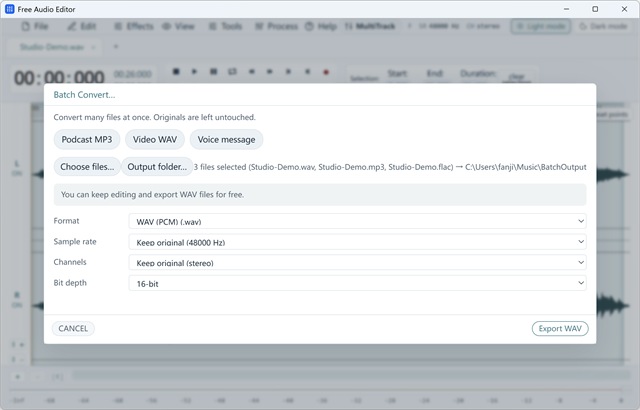 Batch Audio Converter