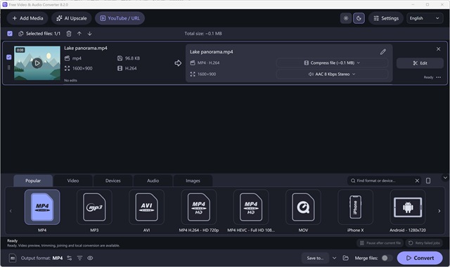 Main Video Queue (Dark Theme)