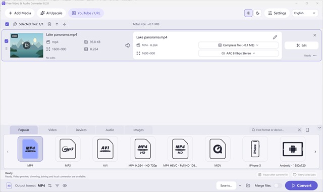 Main Video Queue & Output Presets (Light)