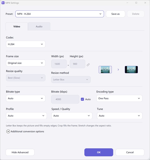 Advanced Encoder Profile & Tune