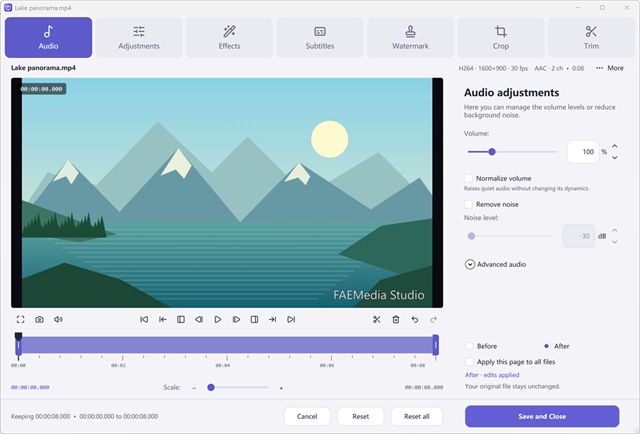 Audio Volume, Normalization & Noise Removal