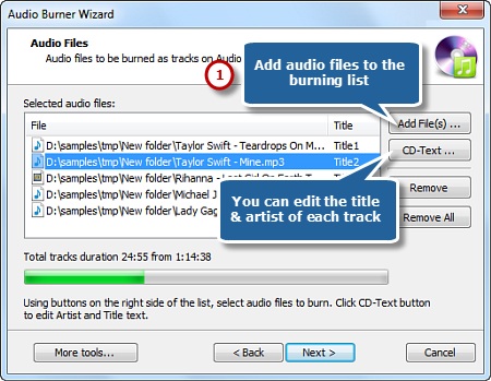 Input Audio Files