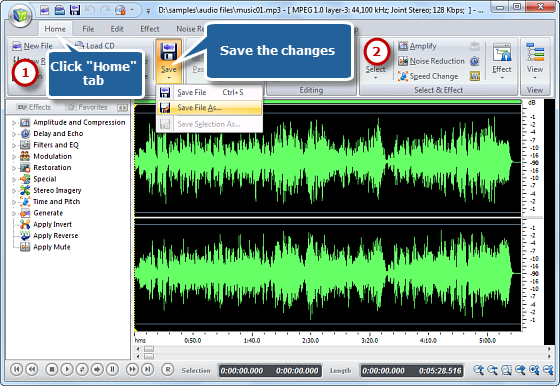 Adjust Recording Settings