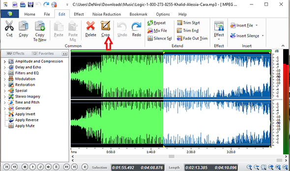 Edit the Audio File