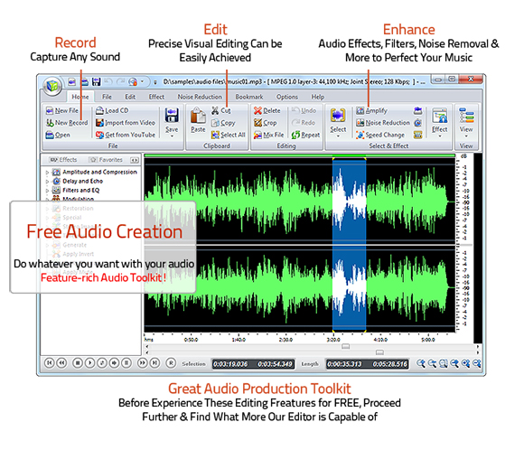 best audio editor free windows